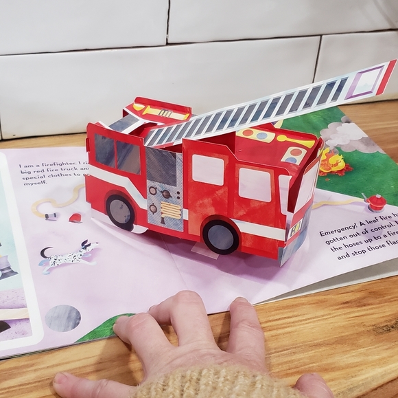 🎄Fire Captain Firetrucks Onesies with Pop-Up Books Bundle🎄 - Picture 8 of 9